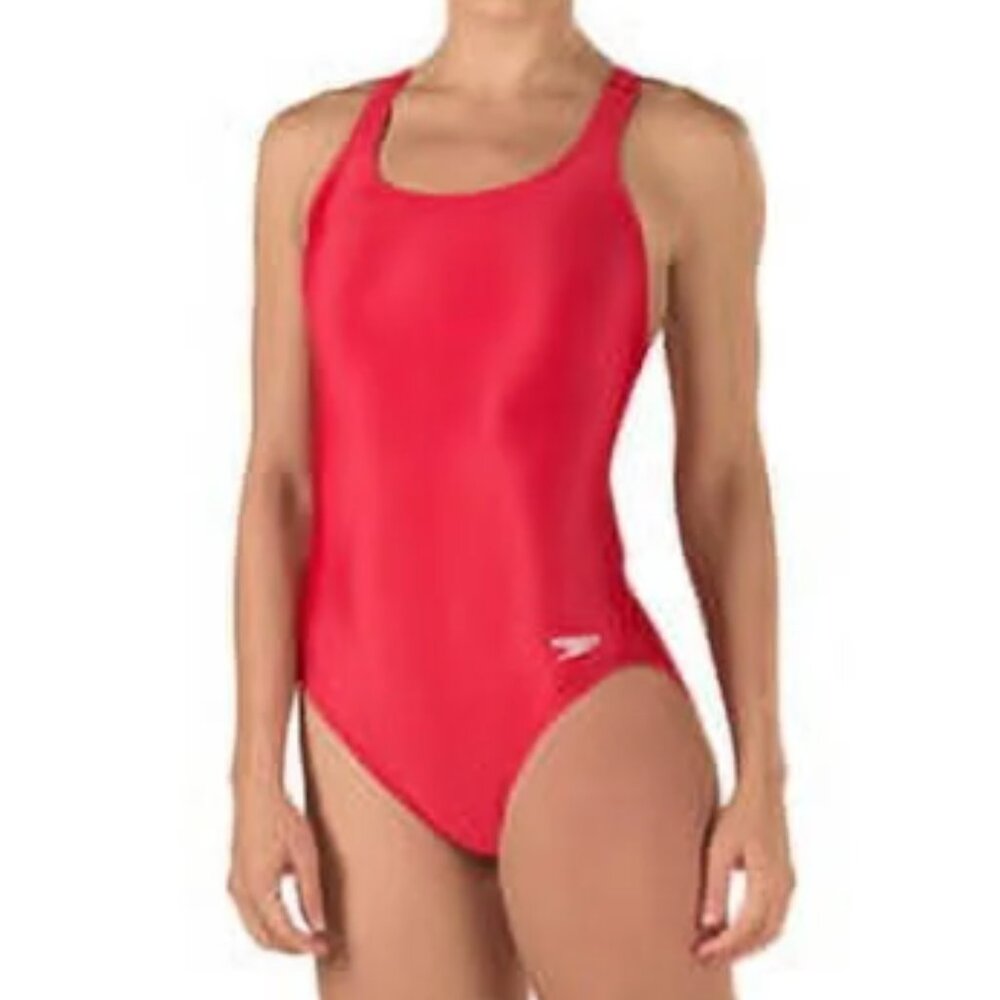 Speedo Women's Swimsuit One Piece Prolt Super Pro Solid Eco Team Red 12/38